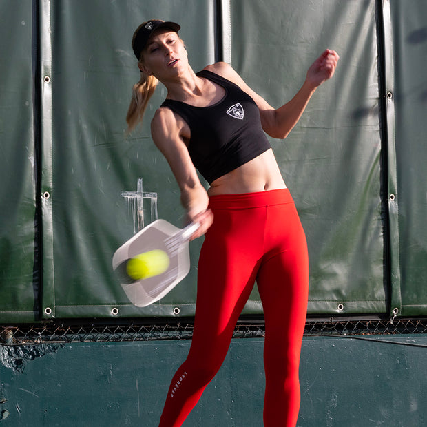 Womens Tank Compression Midriff Top