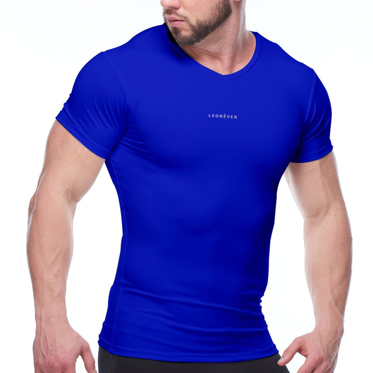 Mens Cool Dry Short Sleeve Shirt Compression T-shirt – LANBAOSI