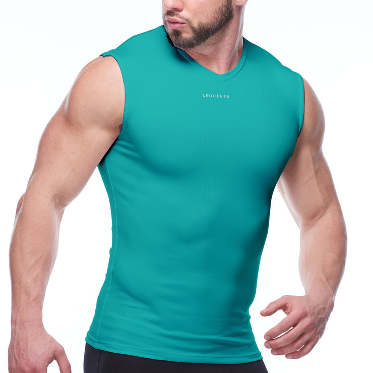 sleeveless compression shirt