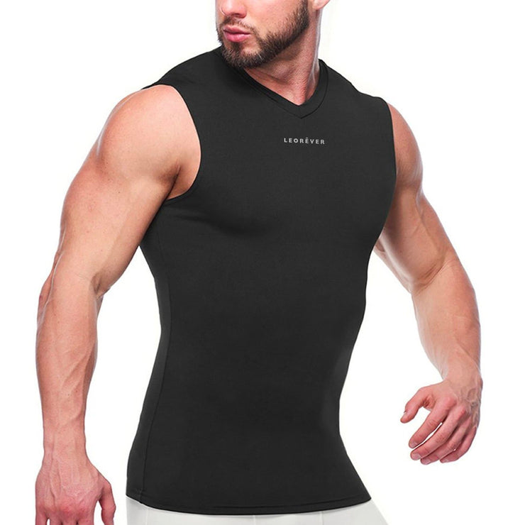 Mens Sleeveless Balanced Compression Shirt – LEORÊVER